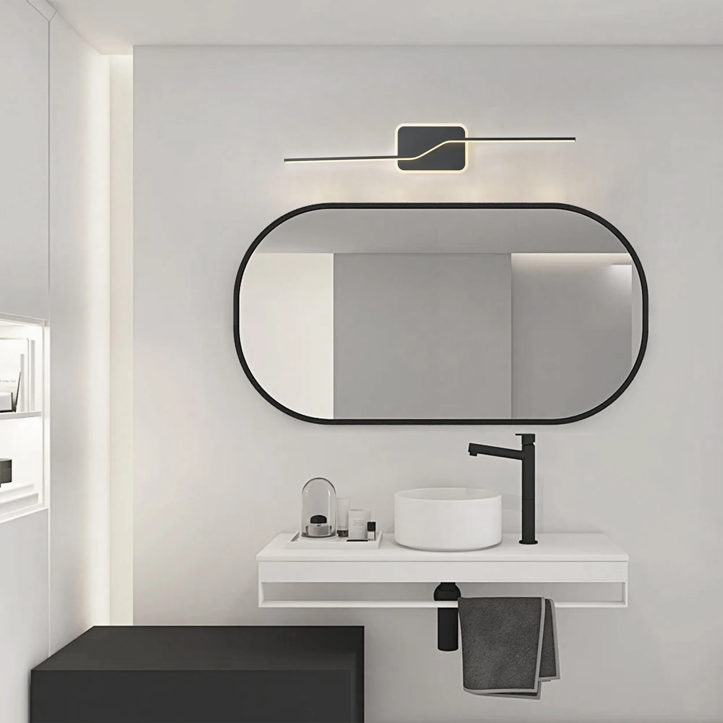 1-Light Fashion Line Design LED Bathroom Vanity Lighting