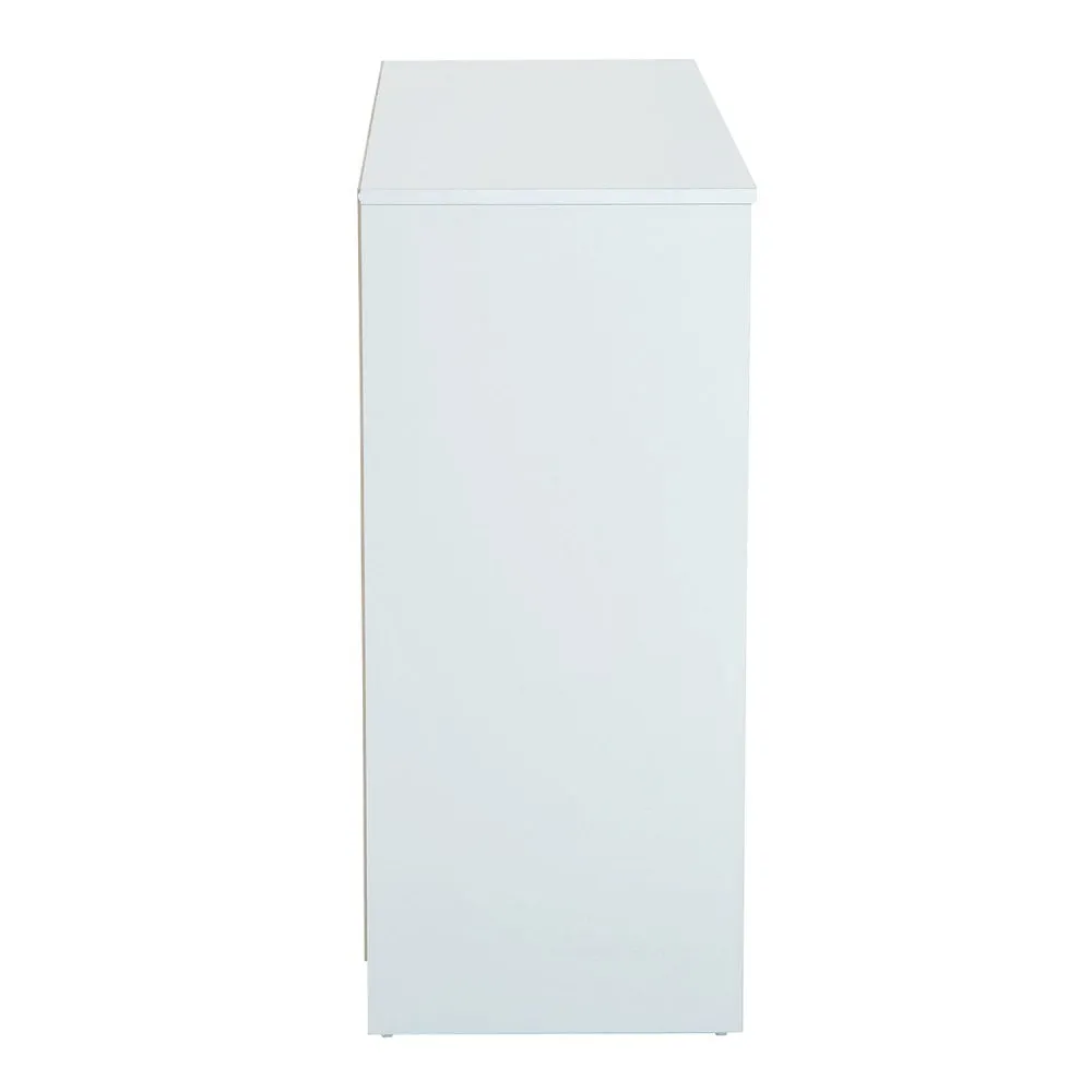 120Wx40Dx90H cm Drawer Cabinet-White