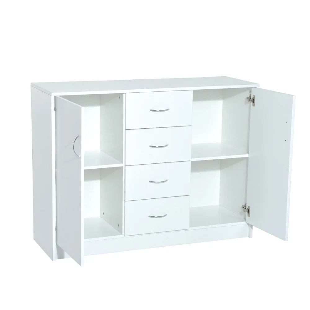 120Wx40Dx90H cm Drawer Cabinet-White