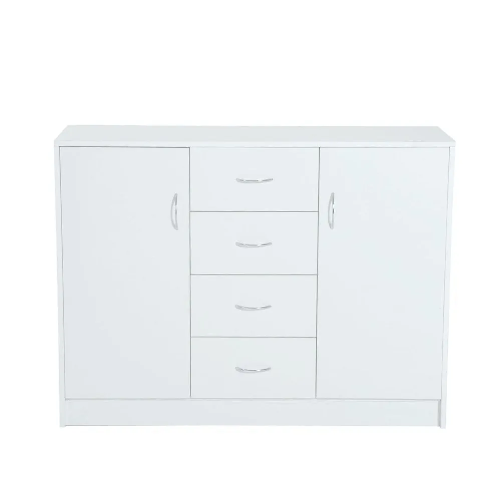 120Wx40Dx90H cm Drawer Cabinet-White