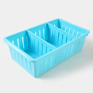 3 Partition Adjustable Plastic Basket