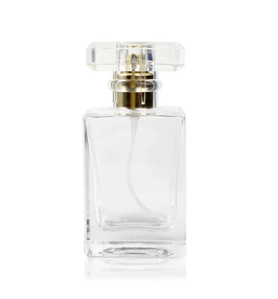 30ml Clear Glass Spray Bottle with Lid