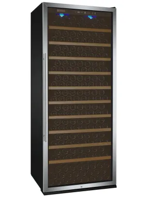 32" Wide Vite II Tru-Vino 277 Bottle Single Zone Stainless Steel Right Hinge Wine Refrigerator