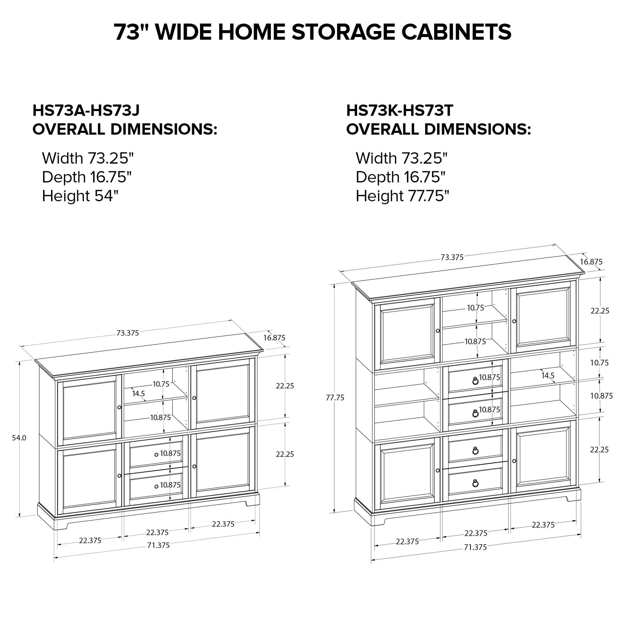 73" Storage Cabinet