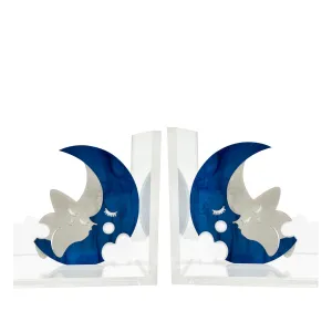 Acrylic Moon & Star Bookend