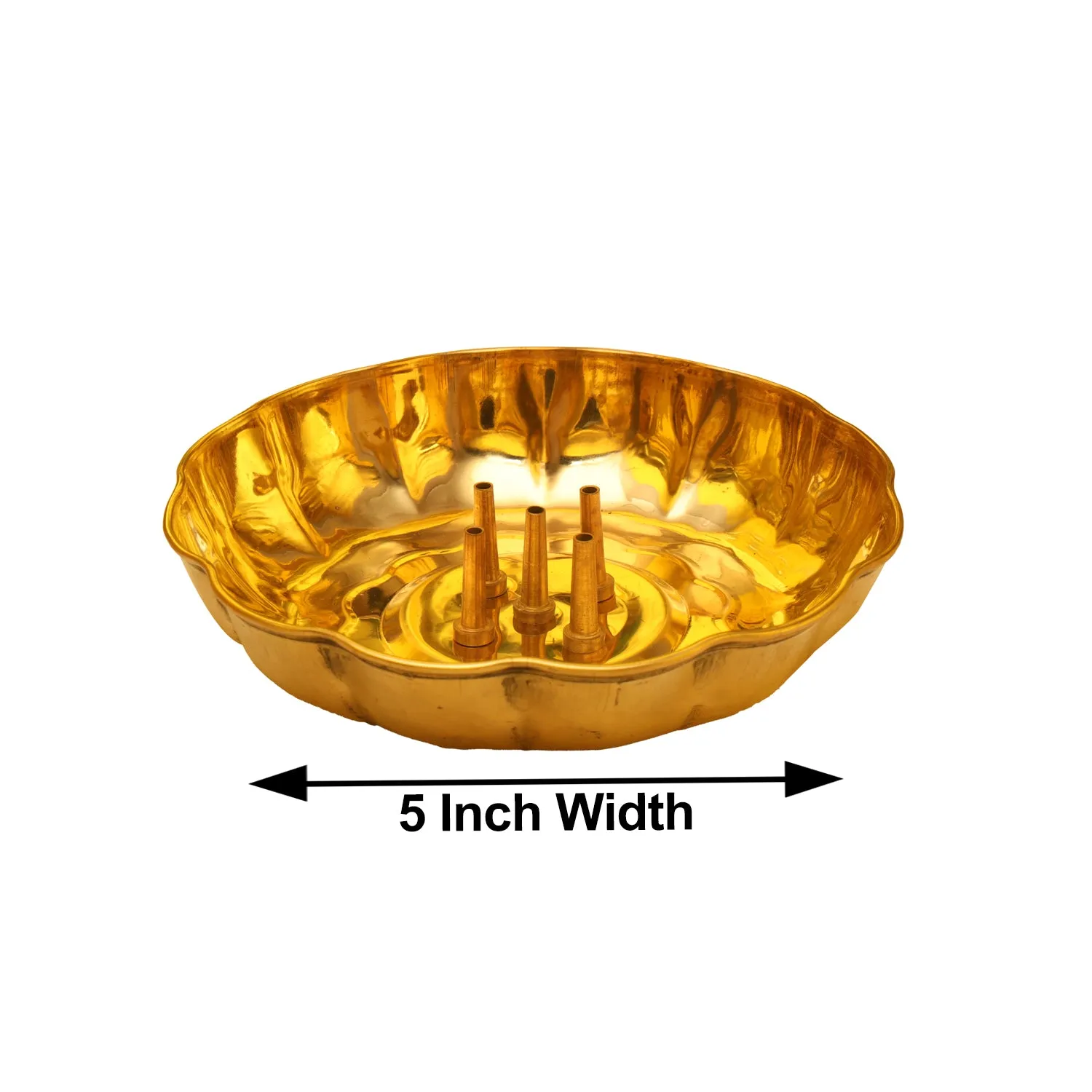 Agarbatti Stand - 1 x 5 Inches | Incense Sticks Holder/ Brass Agarbatti Holder for Pooja