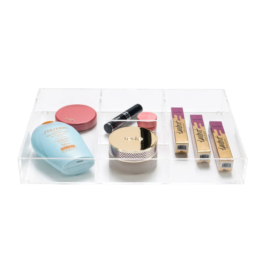 Alexa® Acrylic Makeup Drawer Organizer - Miscellaneous, 4 Sections (Wide)