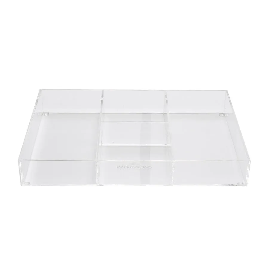 Alexa® Acrylic Makeup Drawer Organizer - Miscellaneous, 4 Sections (Wide)