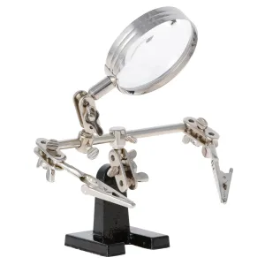 AmScope Third Hand Tool Circuit Board Holder w/ Magnifying Glass