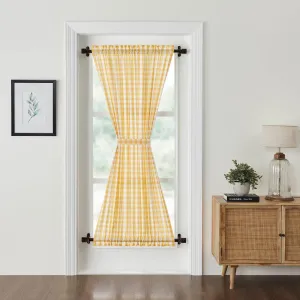 Annie Buffalo Yellow Check Door Panel 72x40