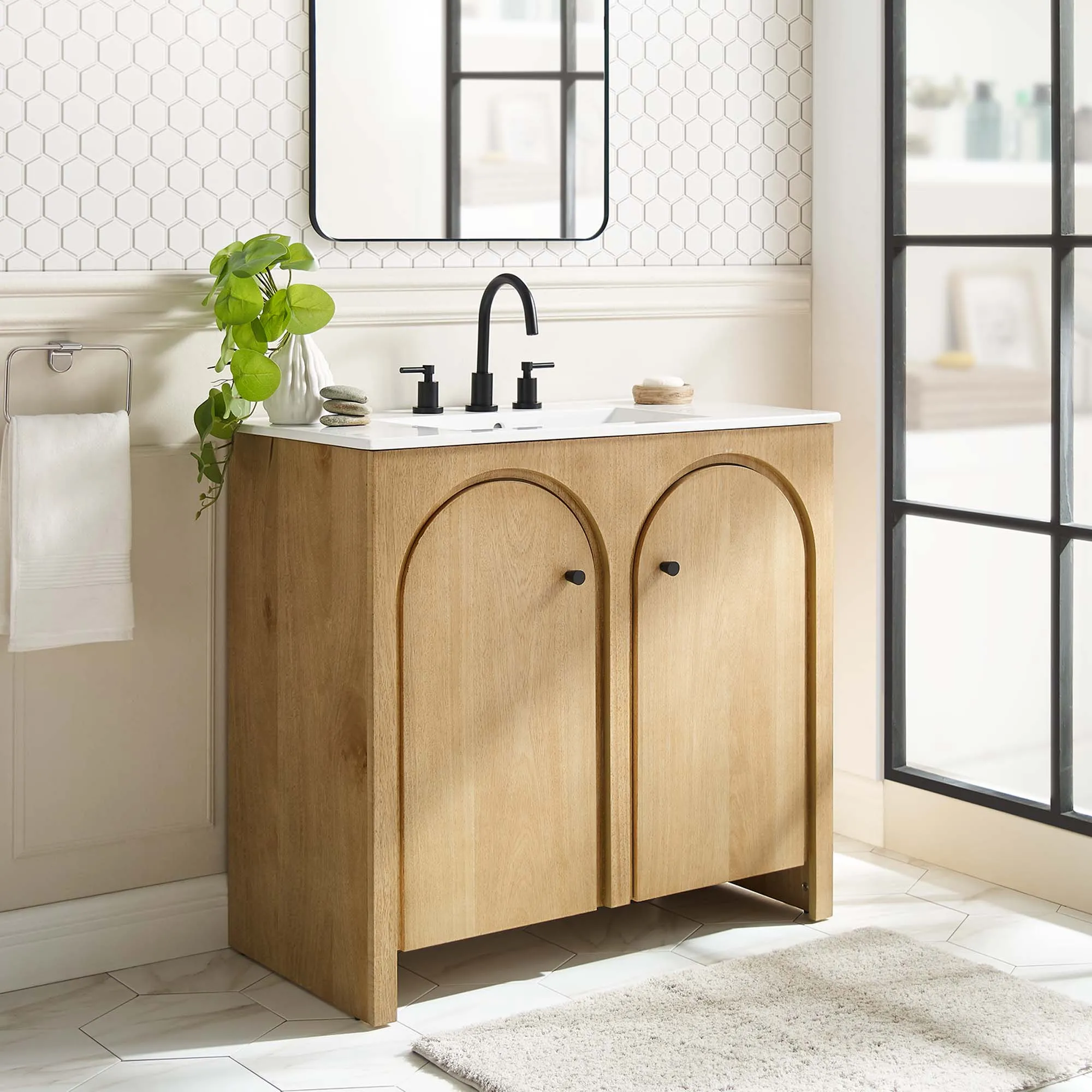 Appia 36" Bathroom Vanity Cabinet (Sink Basin Not Included) by Modway