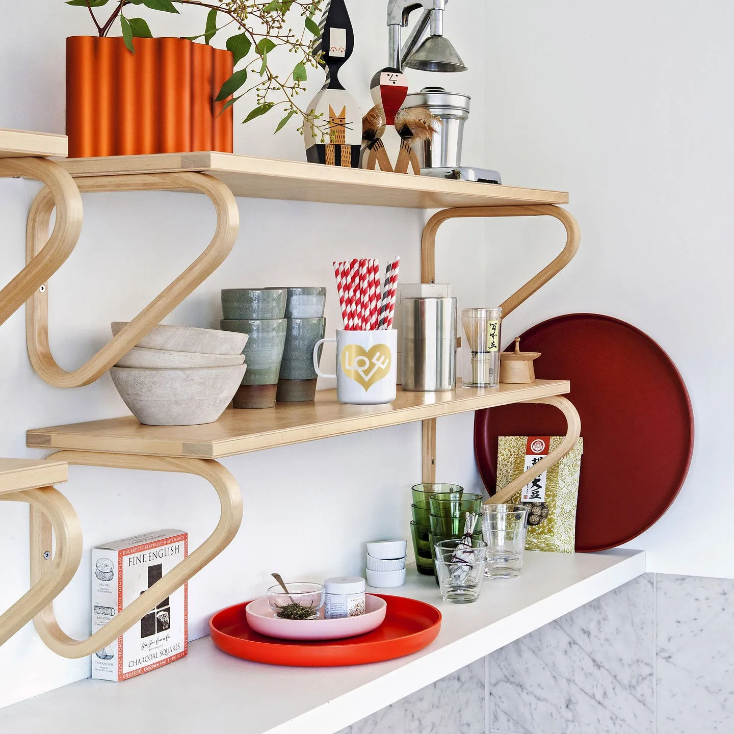 Artek Aalto Wall Shelf 112B - Birch