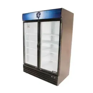 Bison BGM-49 52.4'' (2) Glass Door Refrigerated Merchandiser 48 Cu. Ft.