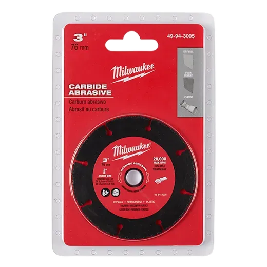 Blade - Milwaukee 3" Carbide Abrasive Blade, 49-94-3005