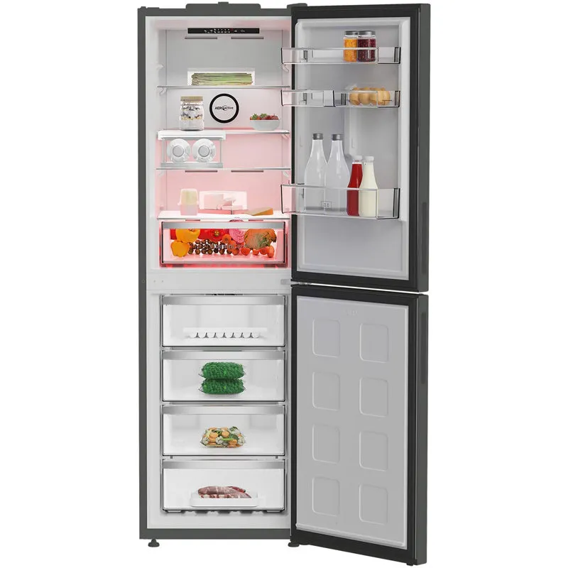 Blomberg KND24692VG 60cm Total No Frost AeroActive Fridge Freezer Graphite