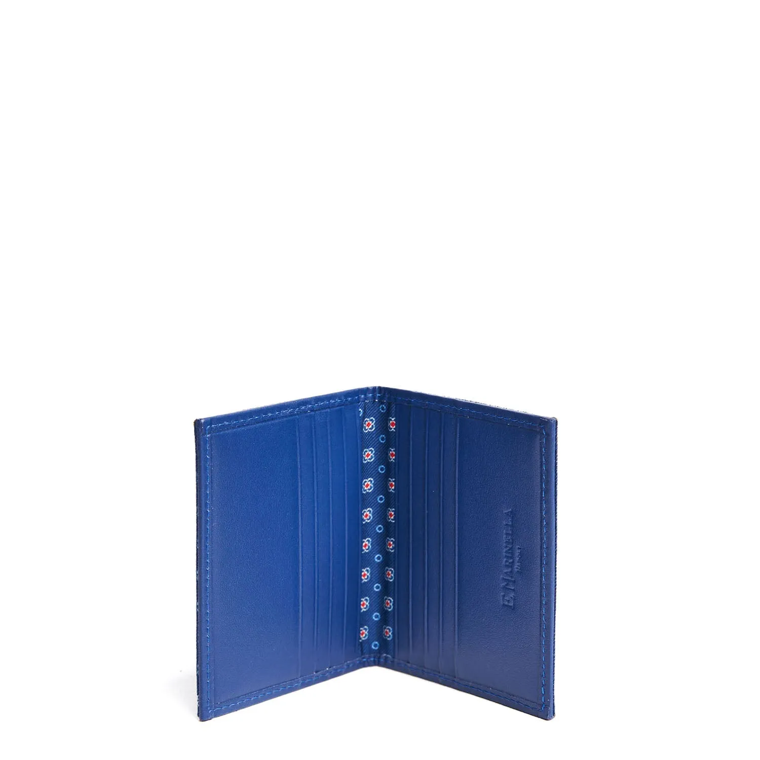 BLUETTE LEATHER FOLDING CARD HOLDER