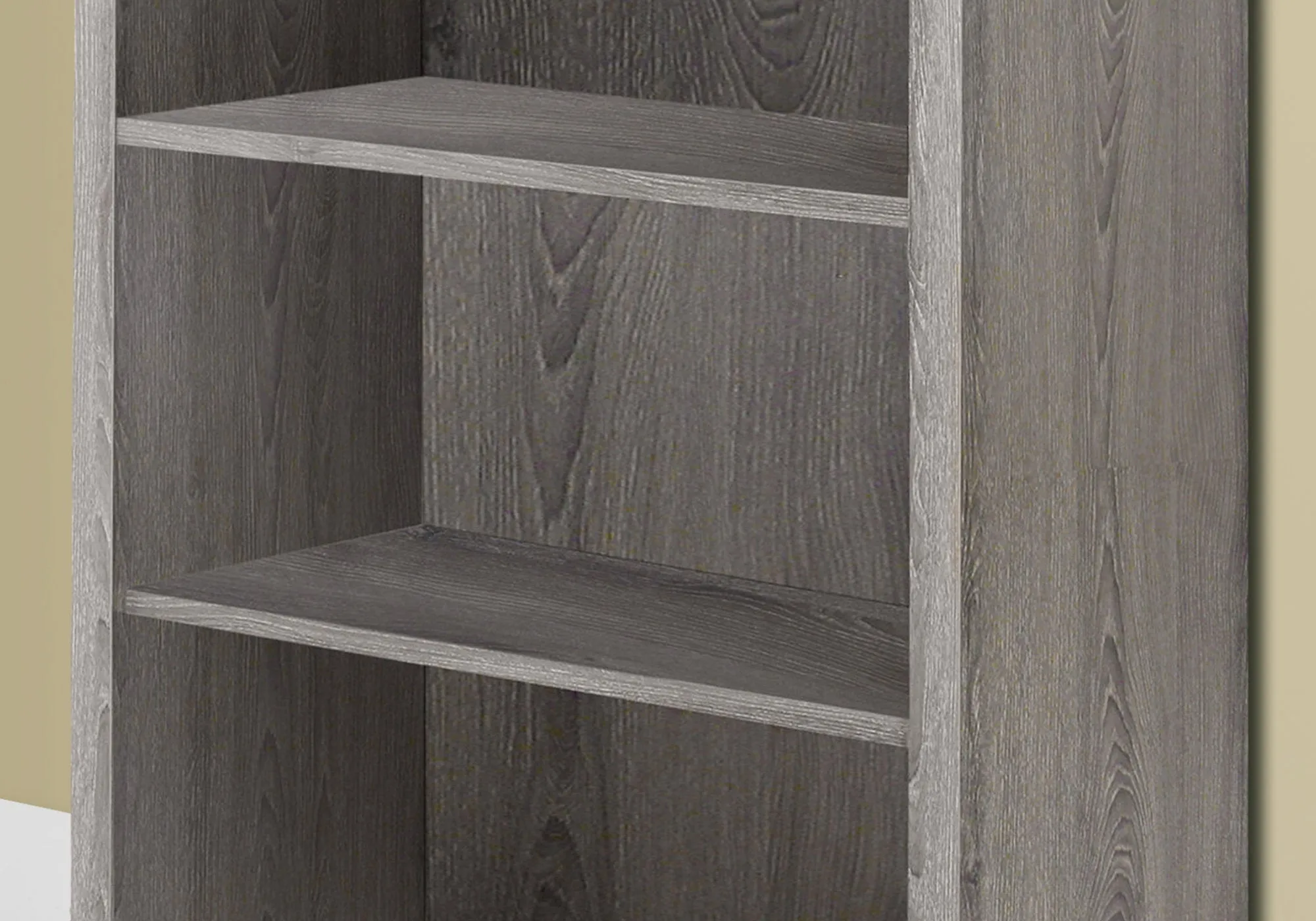 Bookcase - 48"H / Dark Taupe With Adjustable Shelves