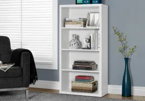 Bookcase - 48"H / White With Adjustable Shelves