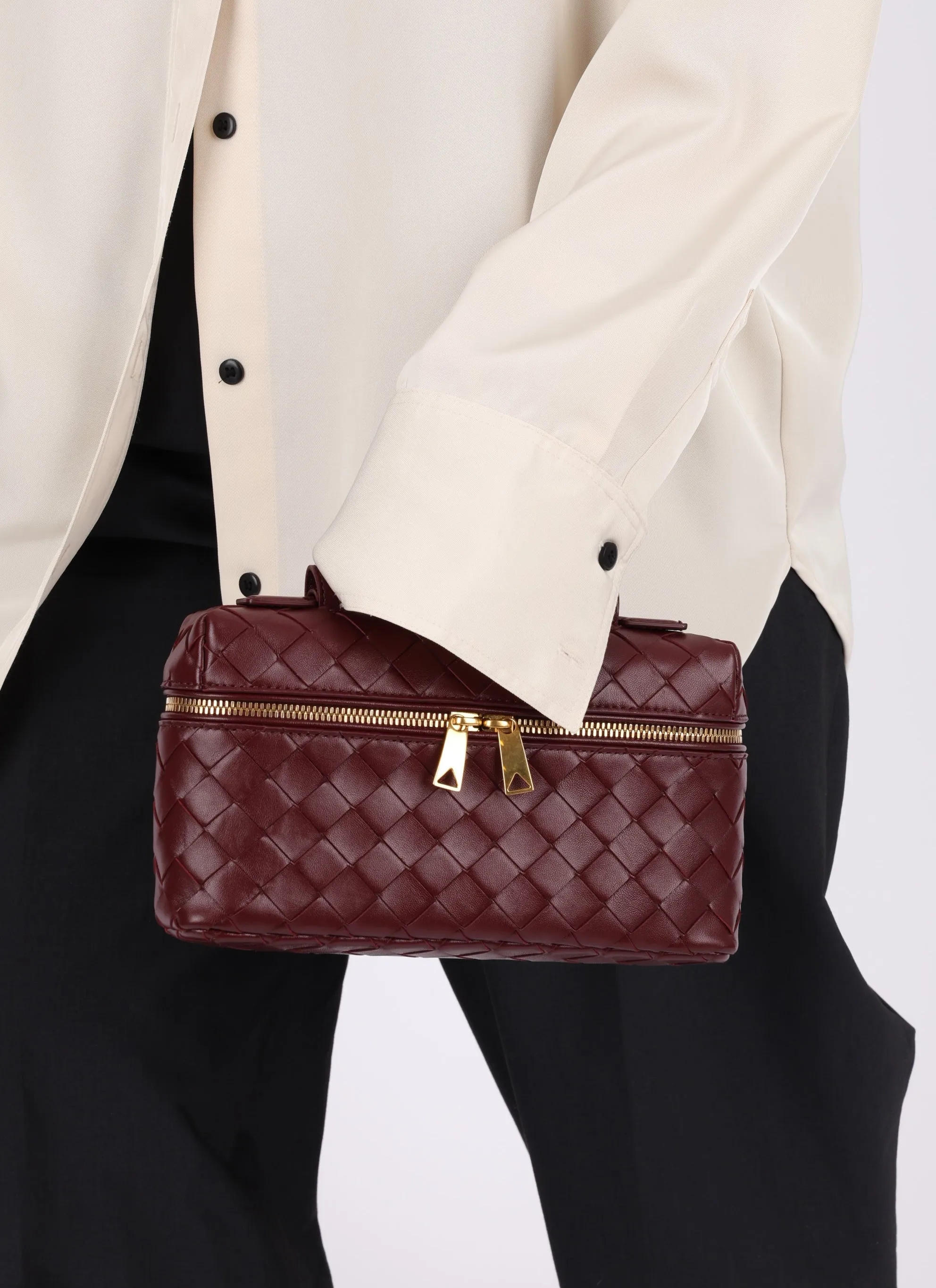 Bottega Veneta Intrecciato Barolo Bang Bang Vanity