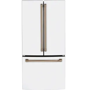 Café Matte White 33" Counter-Depth French-Door Refrigerator (18.6 Cu. Ft.) - CWE19SP4NW2