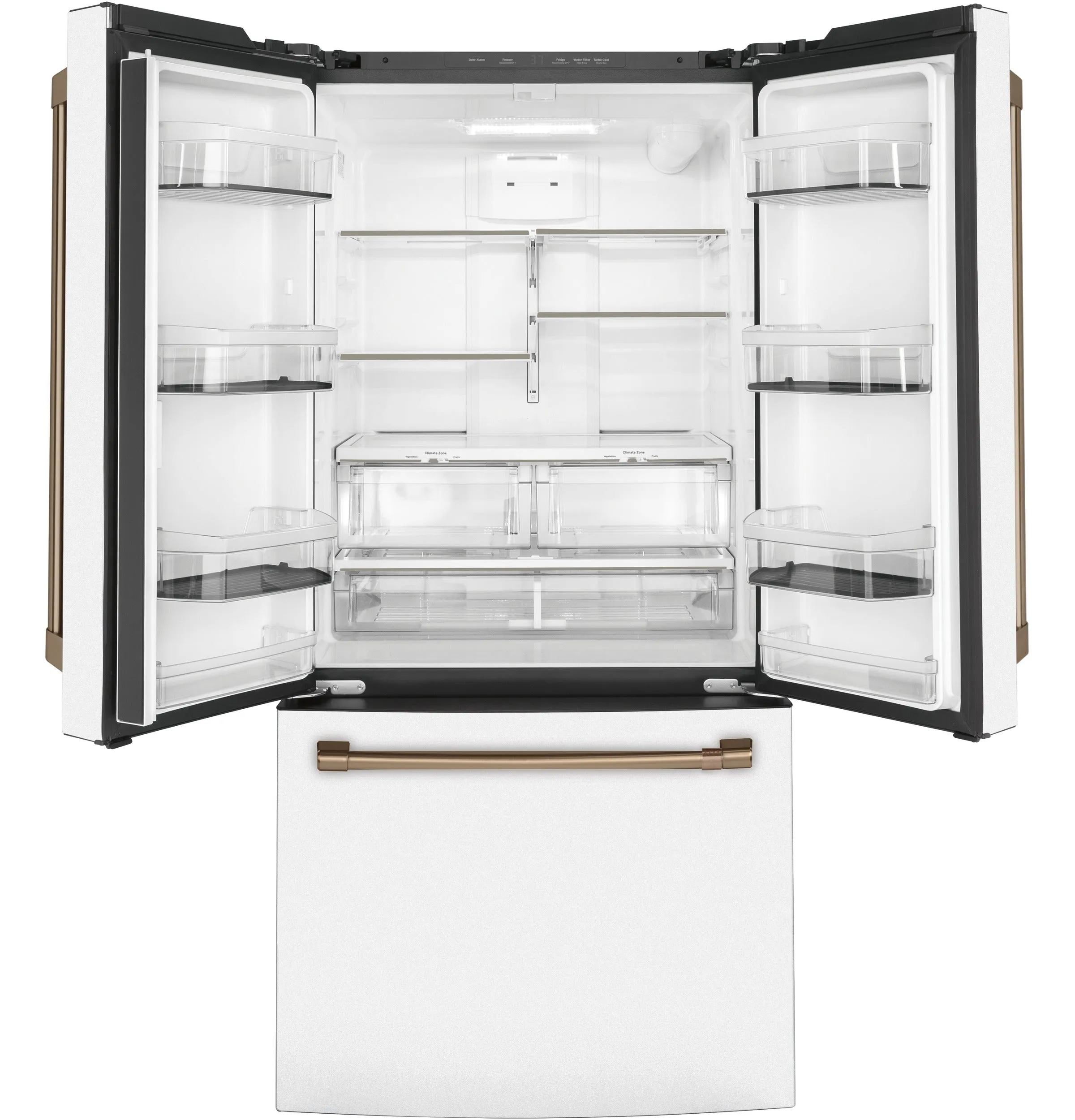 Café Matte White 33" Counter-Depth French-Door Refrigerator (18.6 Cu. Ft.) - CWE19SP4NW2