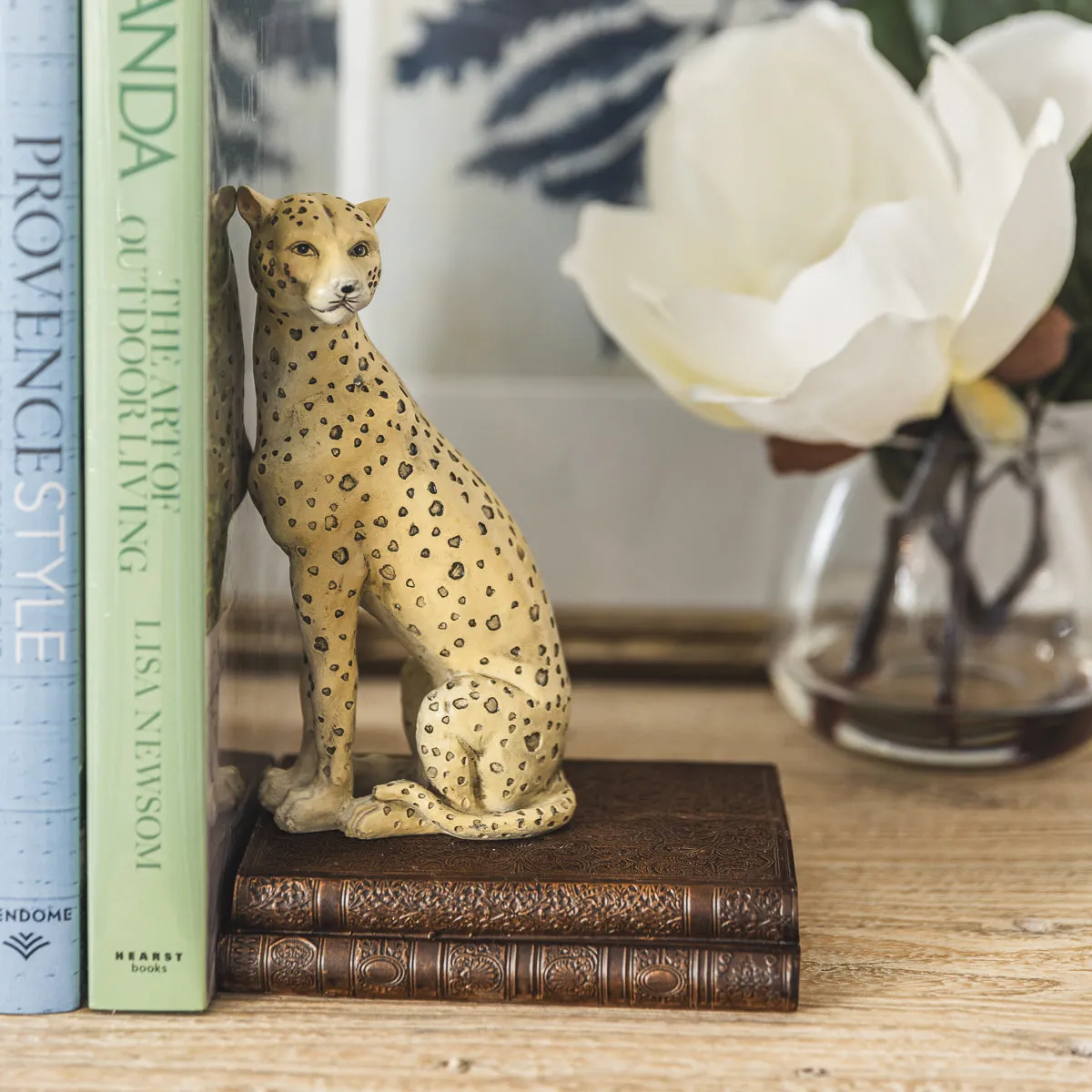 Cheetah Bookends (Gold)