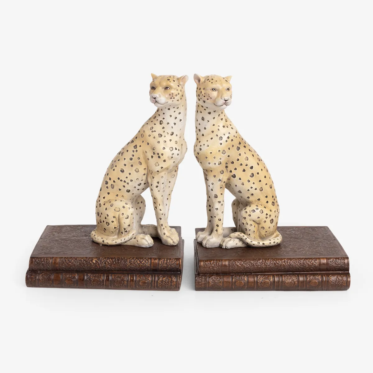 Cheetah Bookends (Gold)