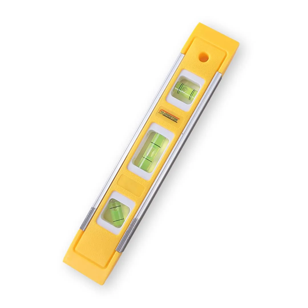 Cheston 9 Inch Magnetic Torpedo Level with 3 Bubble Leveller 0°/45°/90° & Overhead Viewing Slot for Levelling, Furniture & Construction