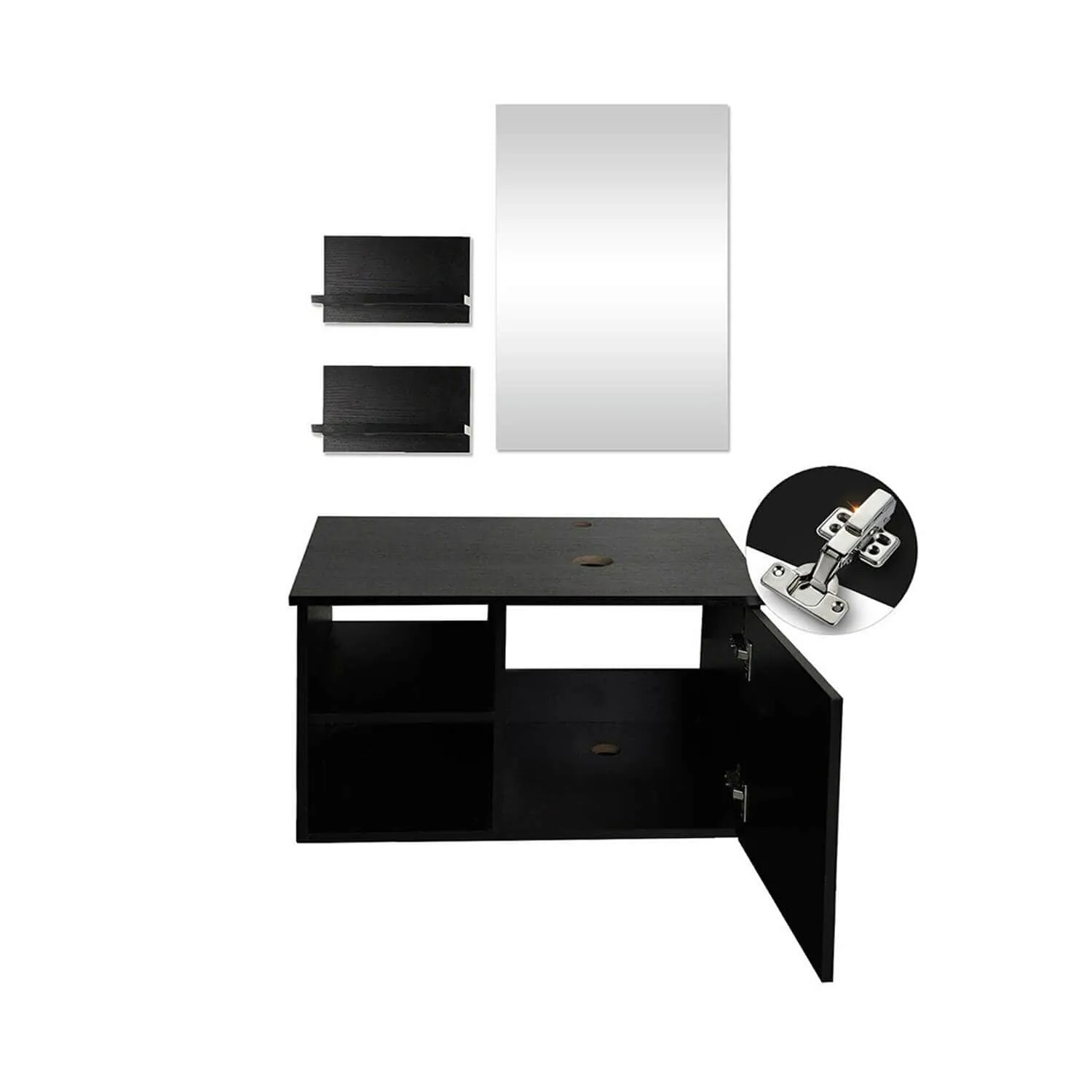 Chic 28" Black Bathroom Vanity BA20079