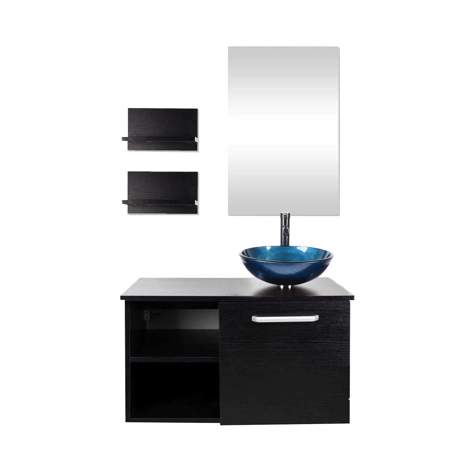 Chic 28" Black Bathroom Vanity BA20079