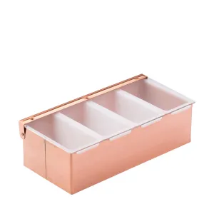 Copper Condiment Holder - 4 Inserts 11.75" (30cm) - Pack 1