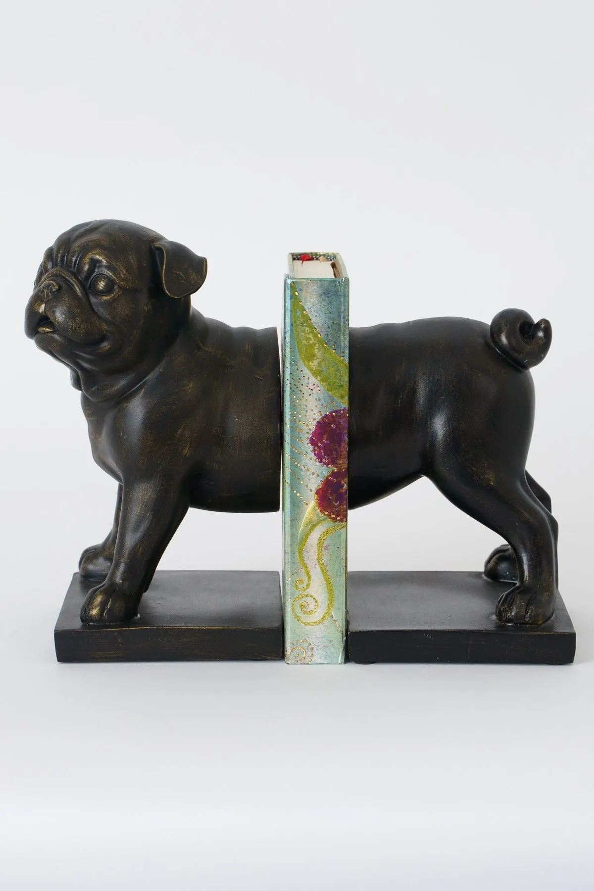 Decorative Pug Bookends