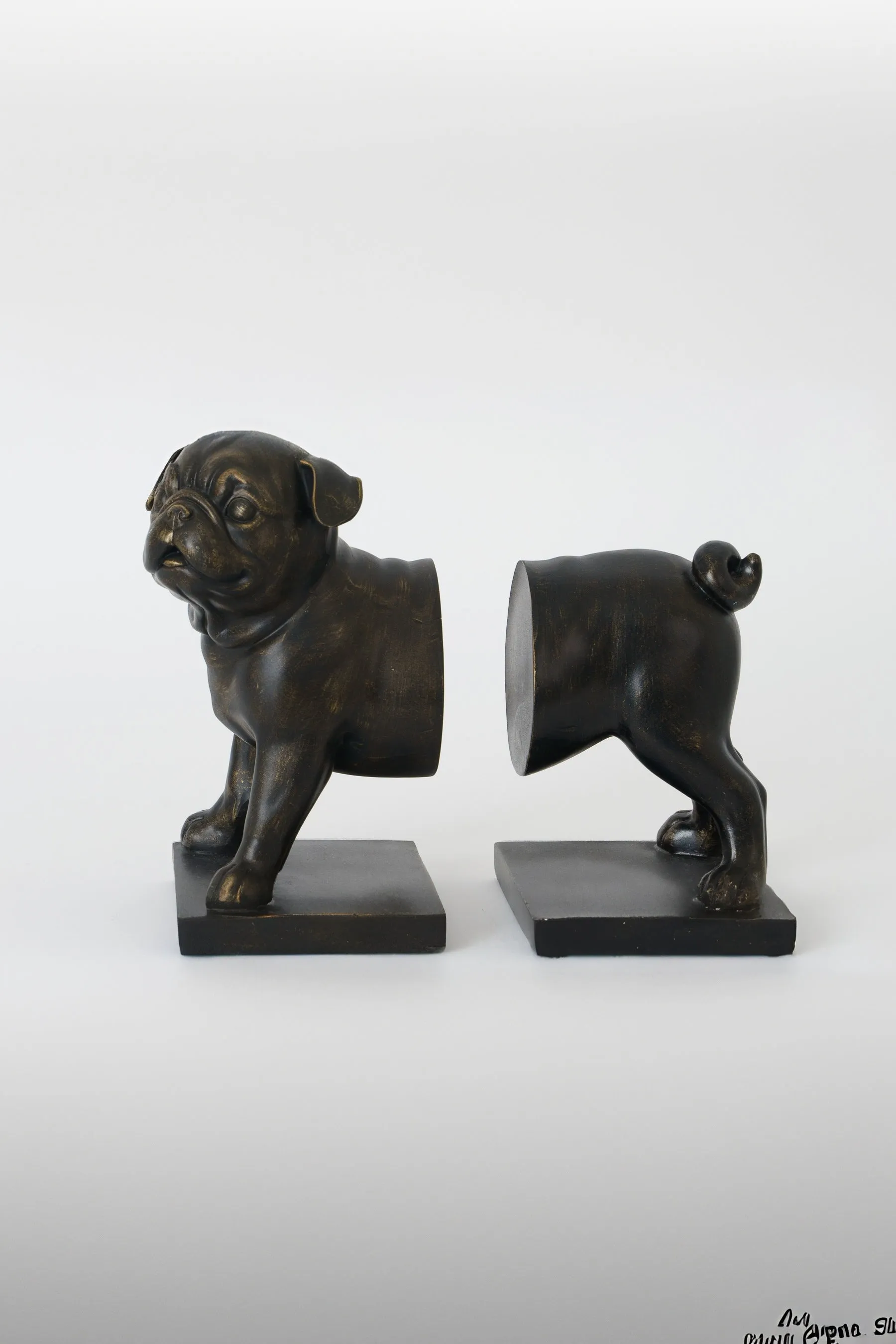 Decorative Pug Bookends