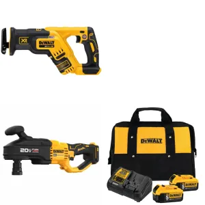 DeWalt DCD445B 20V Stud and Joist Drill w/ DCS367B Recip Saw & FREE Battery-2Pk