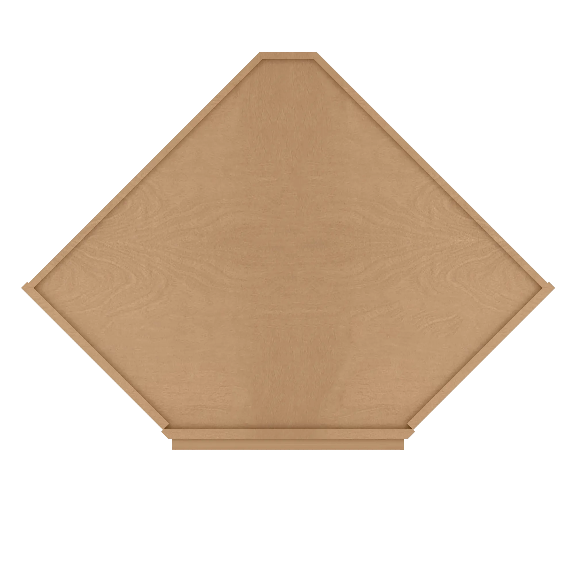 Diagonal Corner Kitchen Cabinet DC2742 Shaker Toffee 27 in. width 42 in. height 15 in. depth