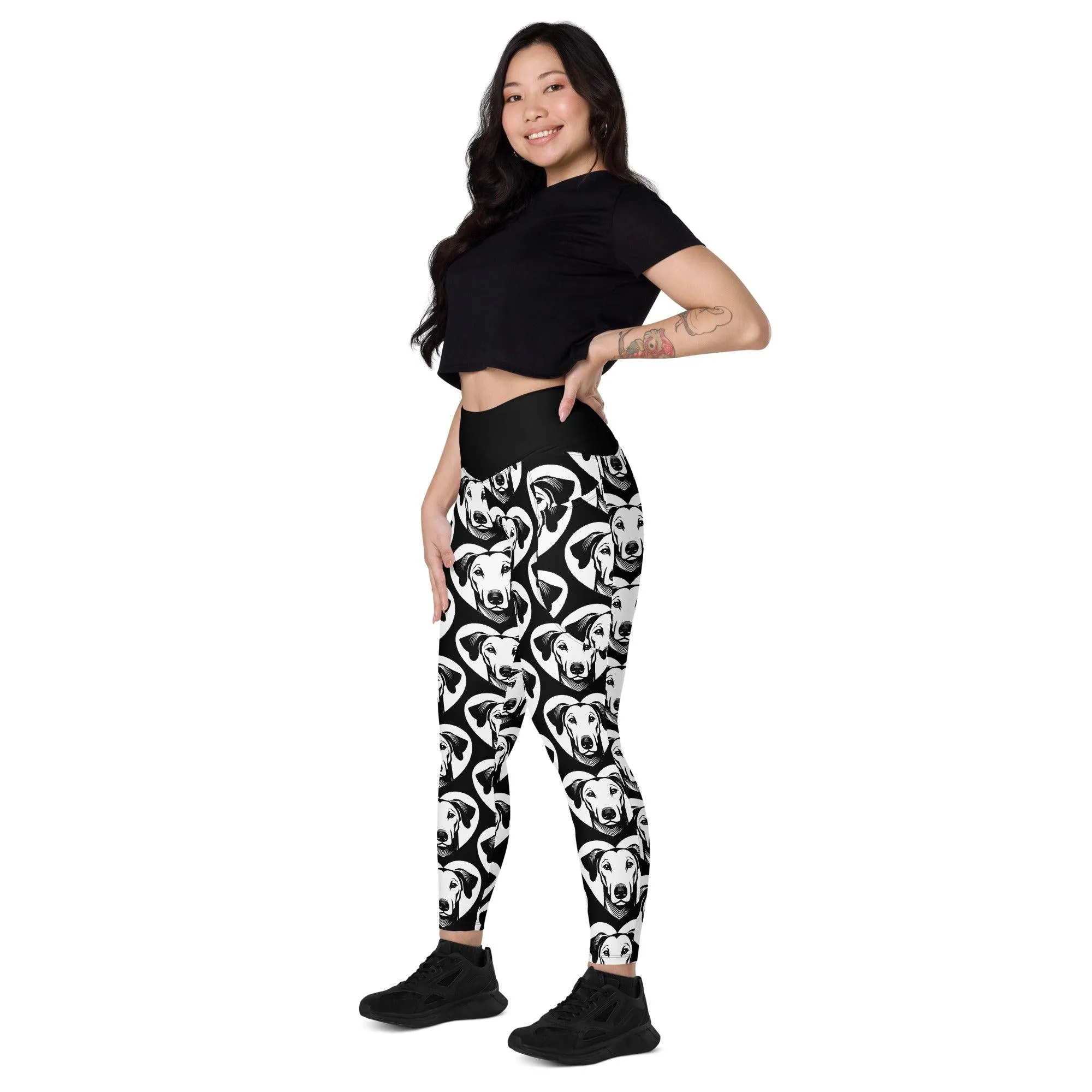 DOG BREED LEGGINGS with pockets - AZAWAKH - HERTTAHOUND