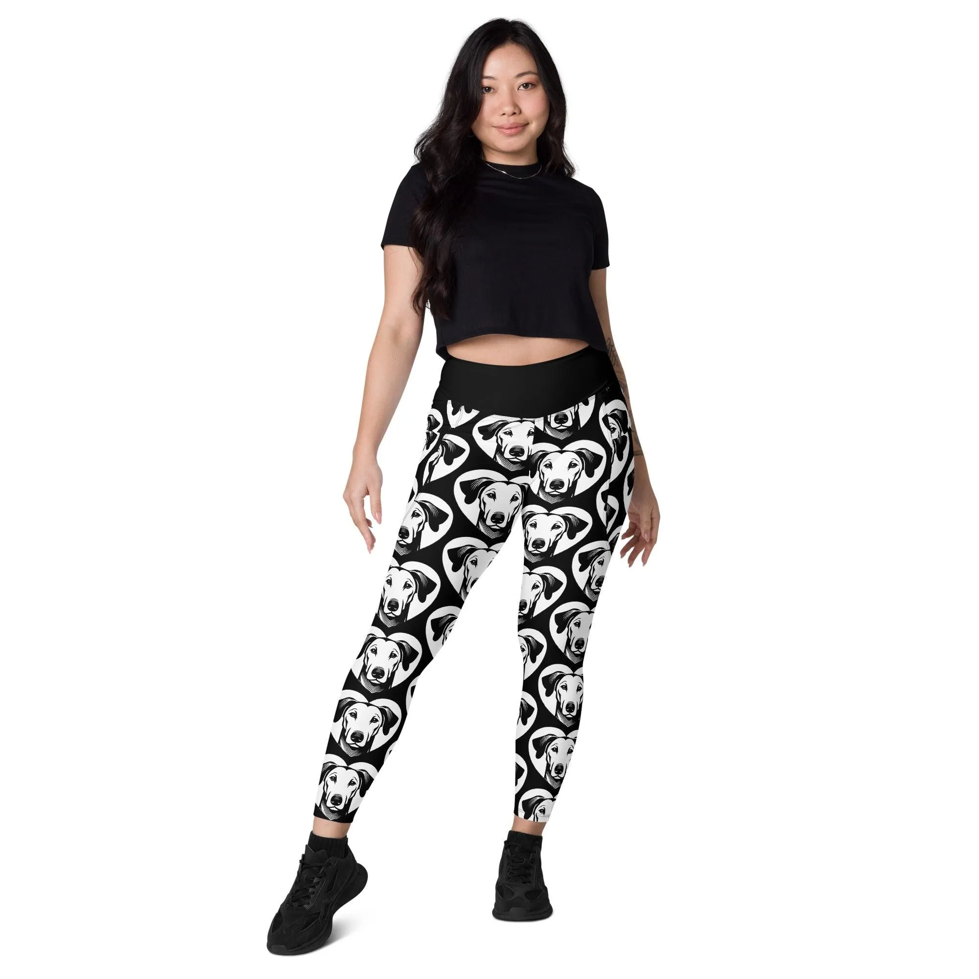 DOG BREED LEGGINGS with pockets - AZAWAKH - HERTTAHOUND