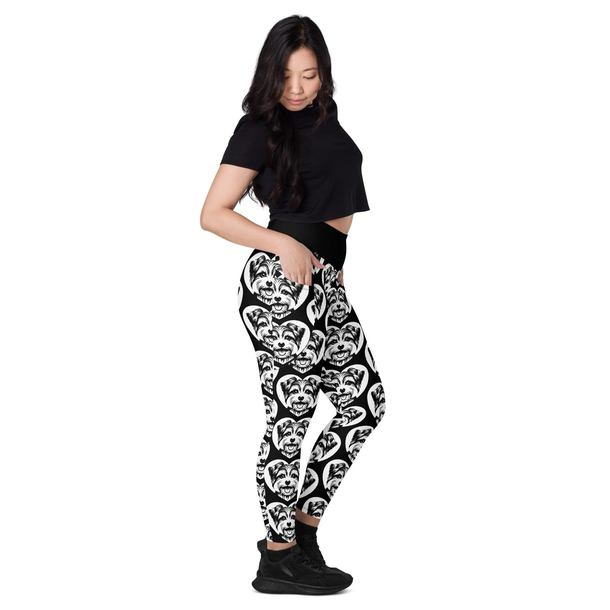 DOG BREED LEGGINGS with pockets - BIEWER TERRIER - HERTTAHOUND