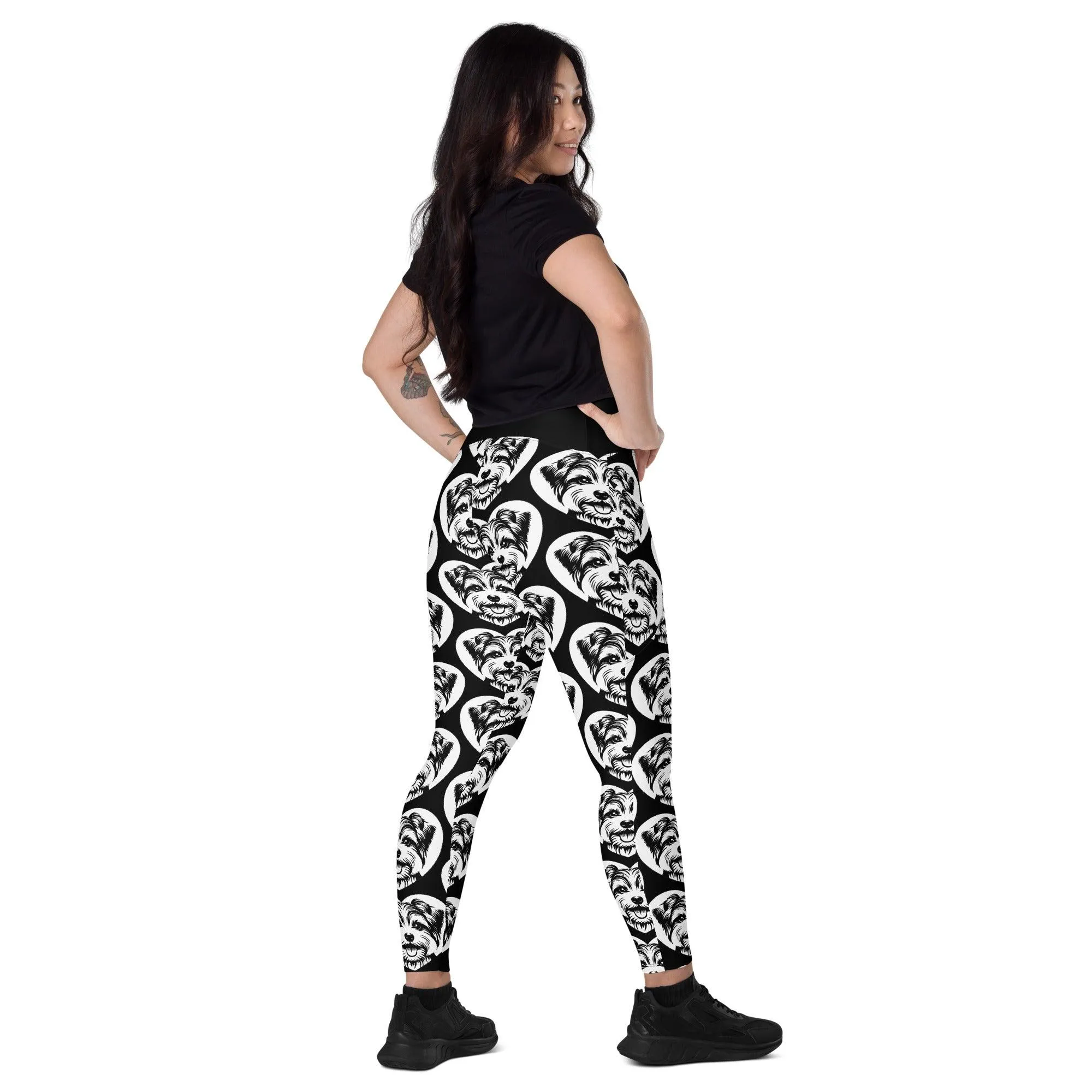 DOG BREED LEGGINGS with pockets - BIEWER TERRIER - HERTTAHOUND