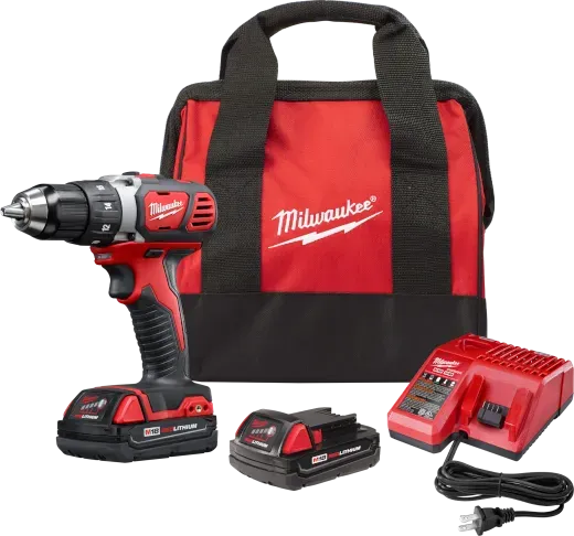 Drill Driver Kit - Milwaukee M18™ Compact 1/2" Drill Driver Kit, 2606-20