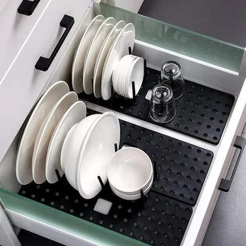 Expandable Kitchen Drawer Organizer Peg Board