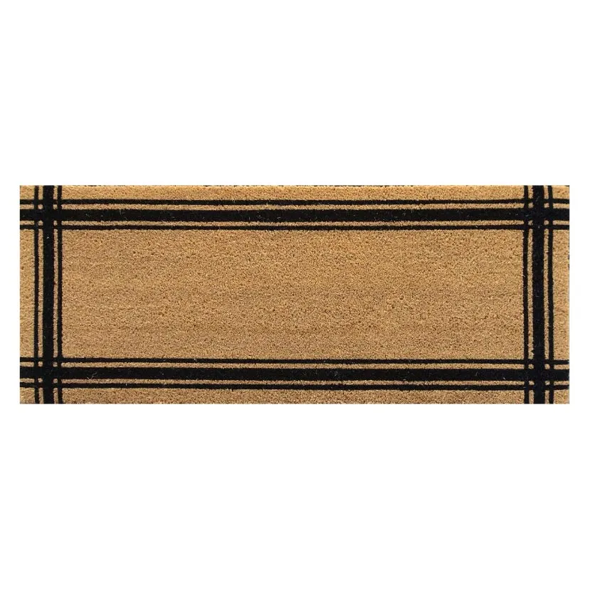 Extra Long Black Border Doormat (120cm)