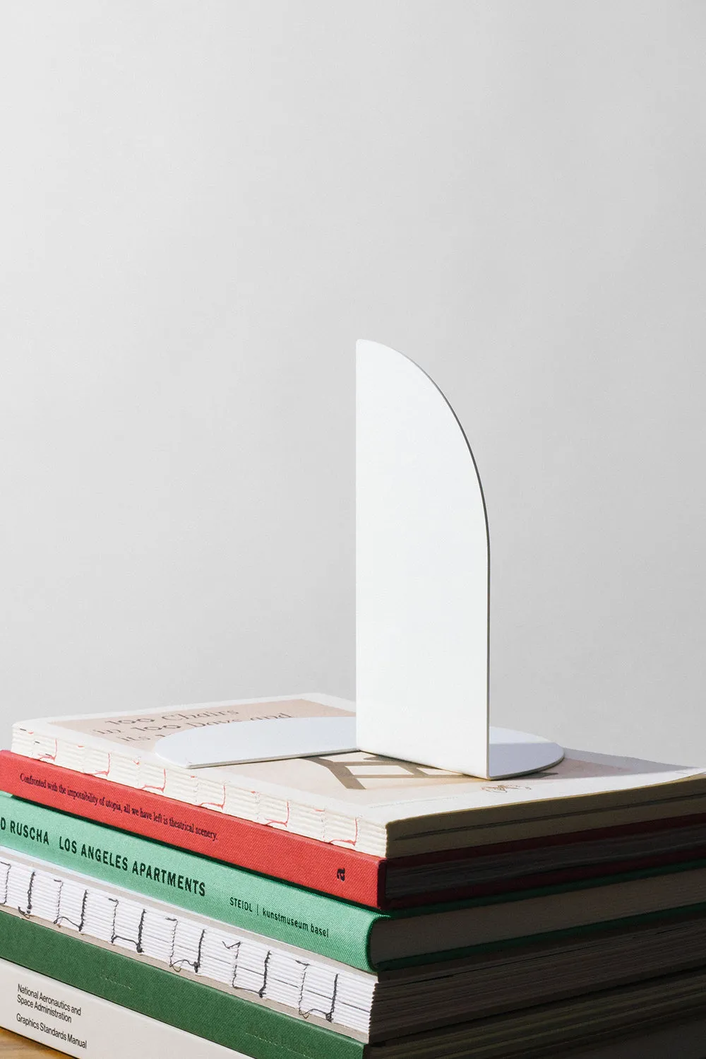 Folded Bookend Pair - White