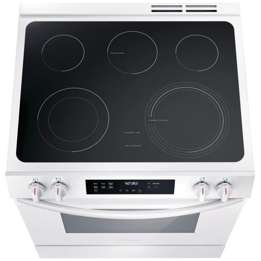 Frigidaire FCFE306CAW 30'' Front Control Electric Range in White