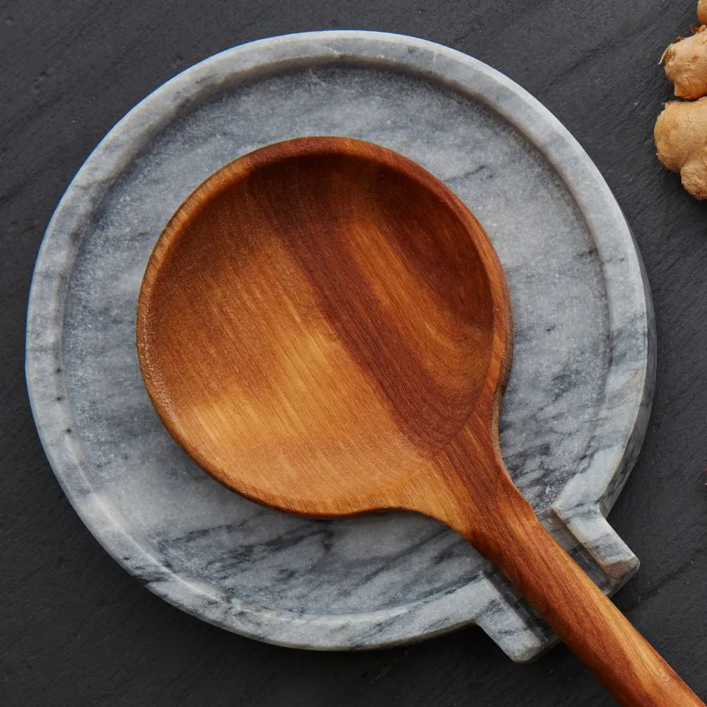 Gray Marble Spoon Rest