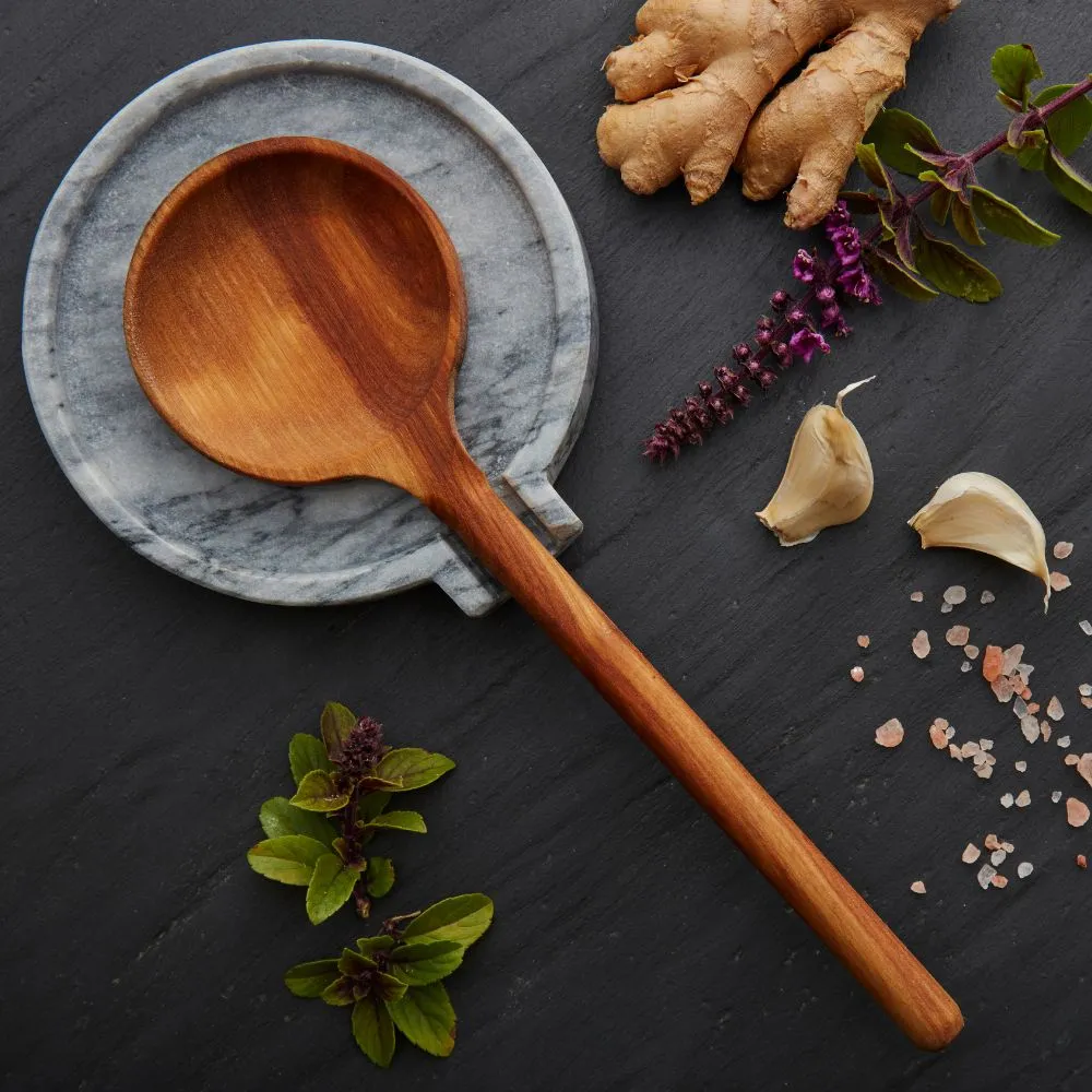 Gray Marble Spoon Rest