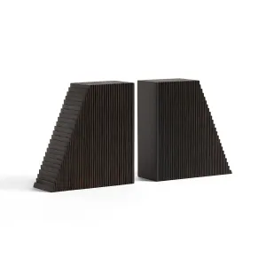 Grooves Bookends Set of 2