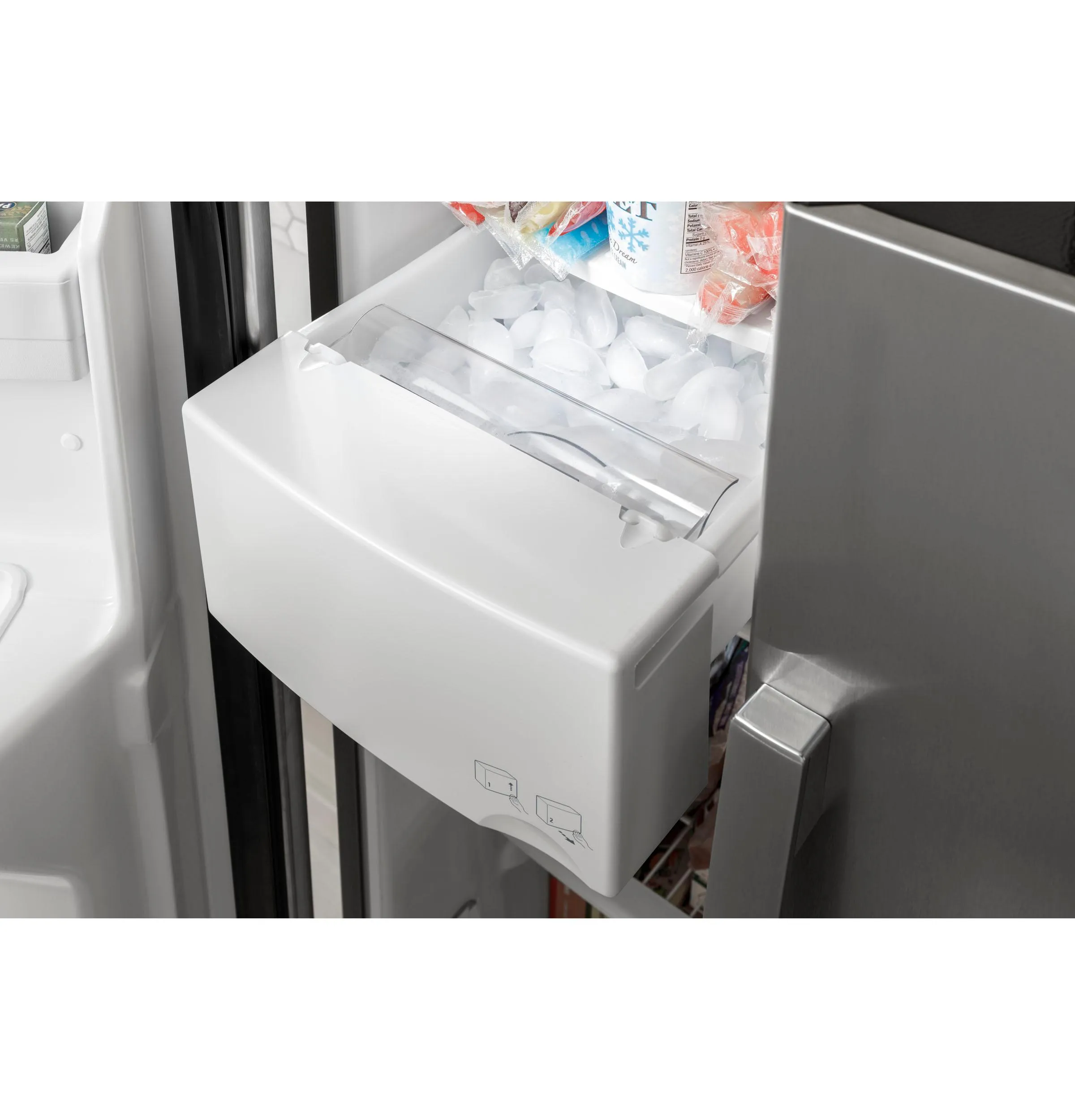 GSE25GGPBB GE® ENERGY STAR® 25.3 Cu. Ft. Side-By-Side Refrigerator