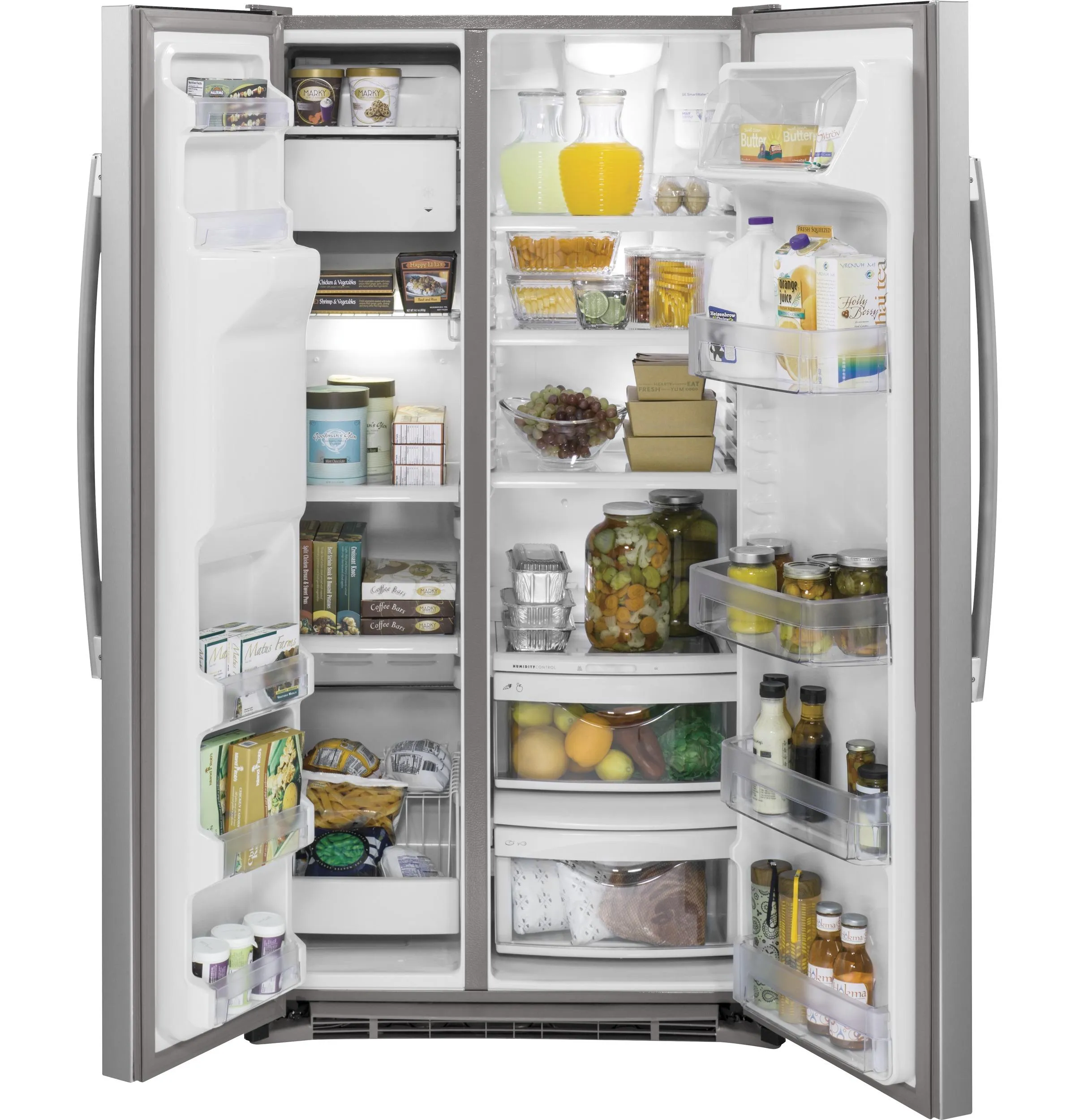 GZS22DSJSS GE® 21.9 Cu. Ft. Counter-Depth Side-By-Side Refrigerator