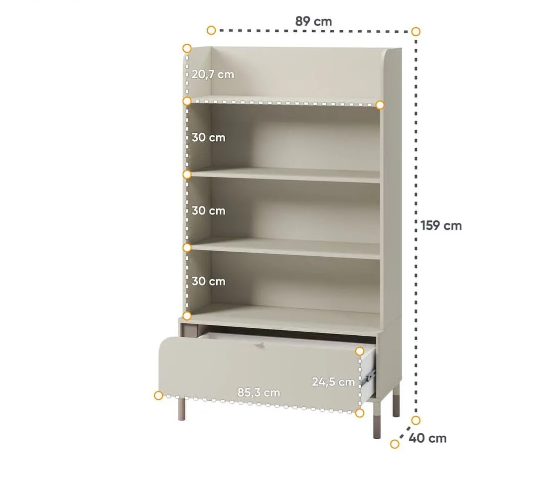 Harmony HR-02 Bookcase 89cm